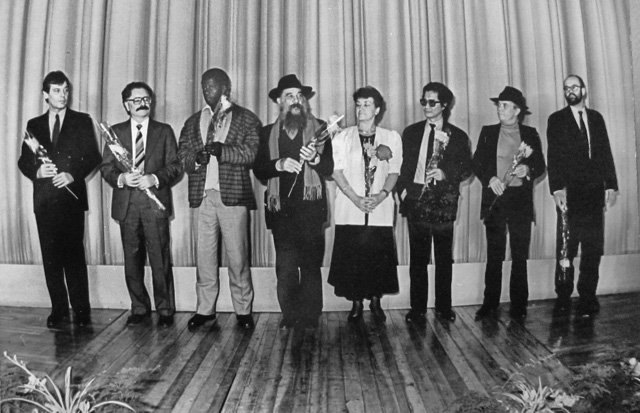 The panel of judges of the 1989 Leipzig Film Festival.